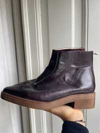 Botins bordeaux Zara_40