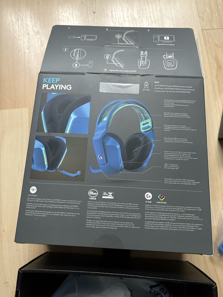 Logitech G733 Lightspeed RGB dts dolby + gwar PL 10-2025