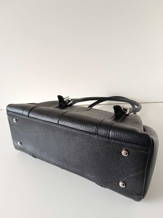 чорна шкіряна сумка Mulberry оригінал