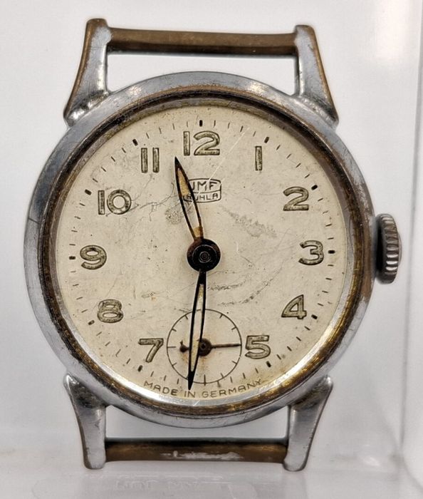 Stary zegarek mechaniczny kolekcjonerski uszkodzony Ruhla umf