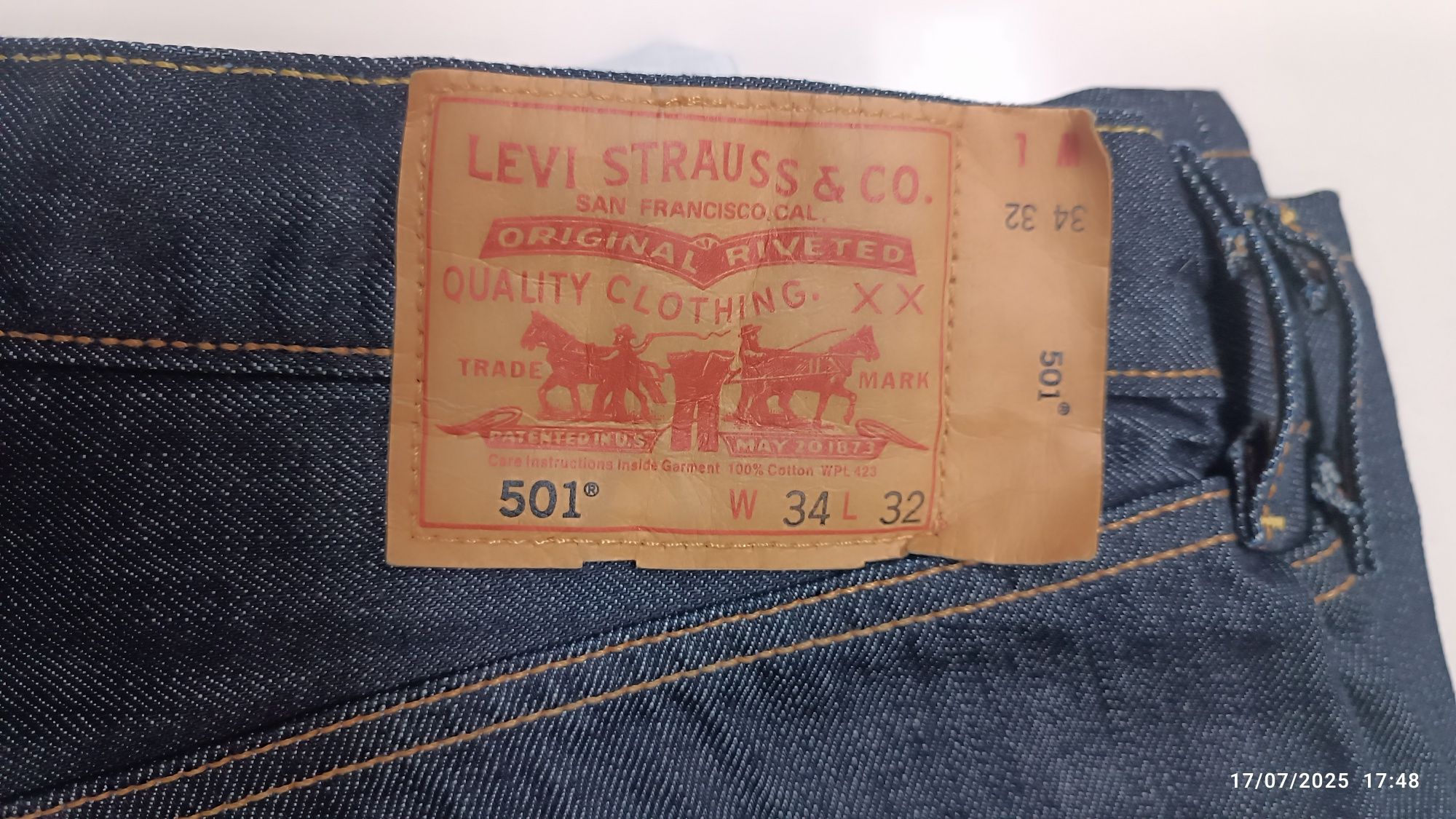 Levi's 501 w34L32 novas sem etiqueta