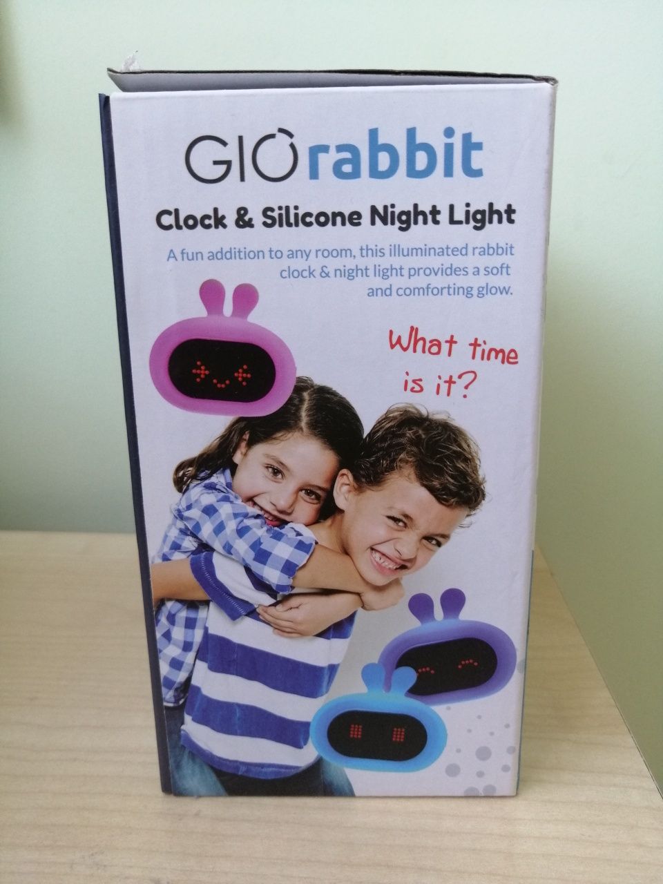Lampka nocna z budzikiem Gio rabbit