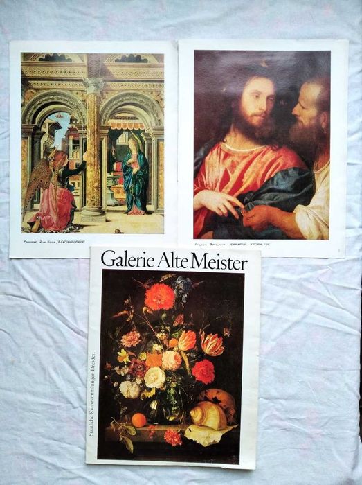 Набор репродукций картин (150+ штук, итальянская, русская живопись)