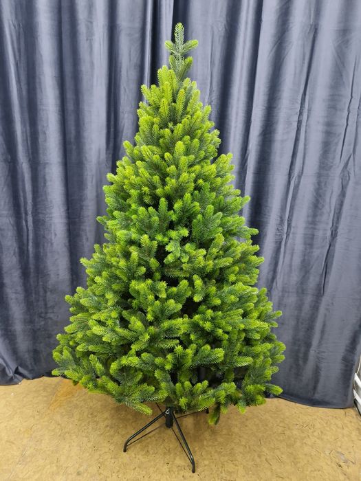 Ялинка штучна лита 1,8м з салатовими кінчиками пишна Елка литая 180 см