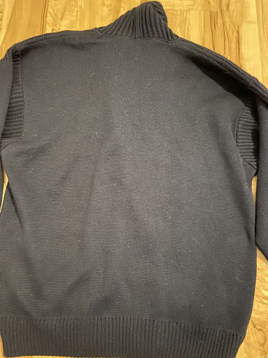 Frank Aleks rozm 52/ L granatowy kardigan męski unisex wełna akryl