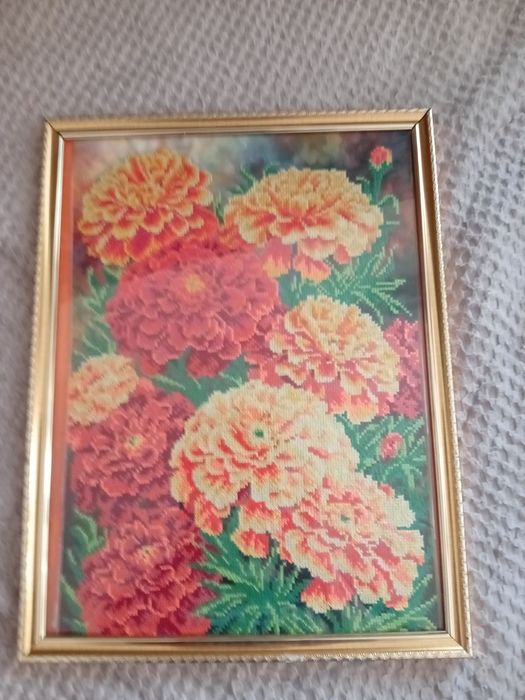 Картина вишиванка "Чорнобривці"