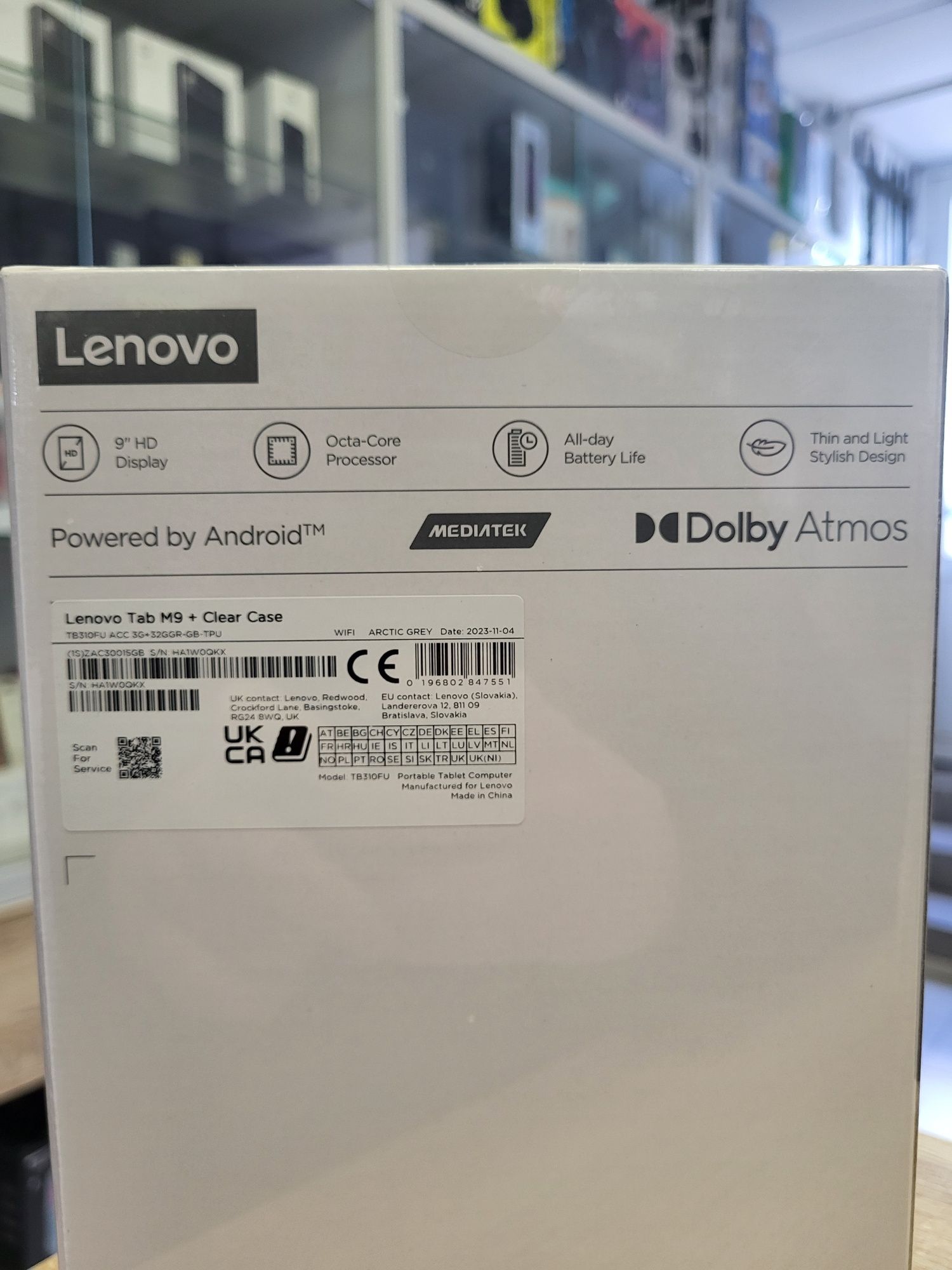 Lenovo Tab M9 3/32GB Grey + Clear Case Нові! Магазин! Гарантія!