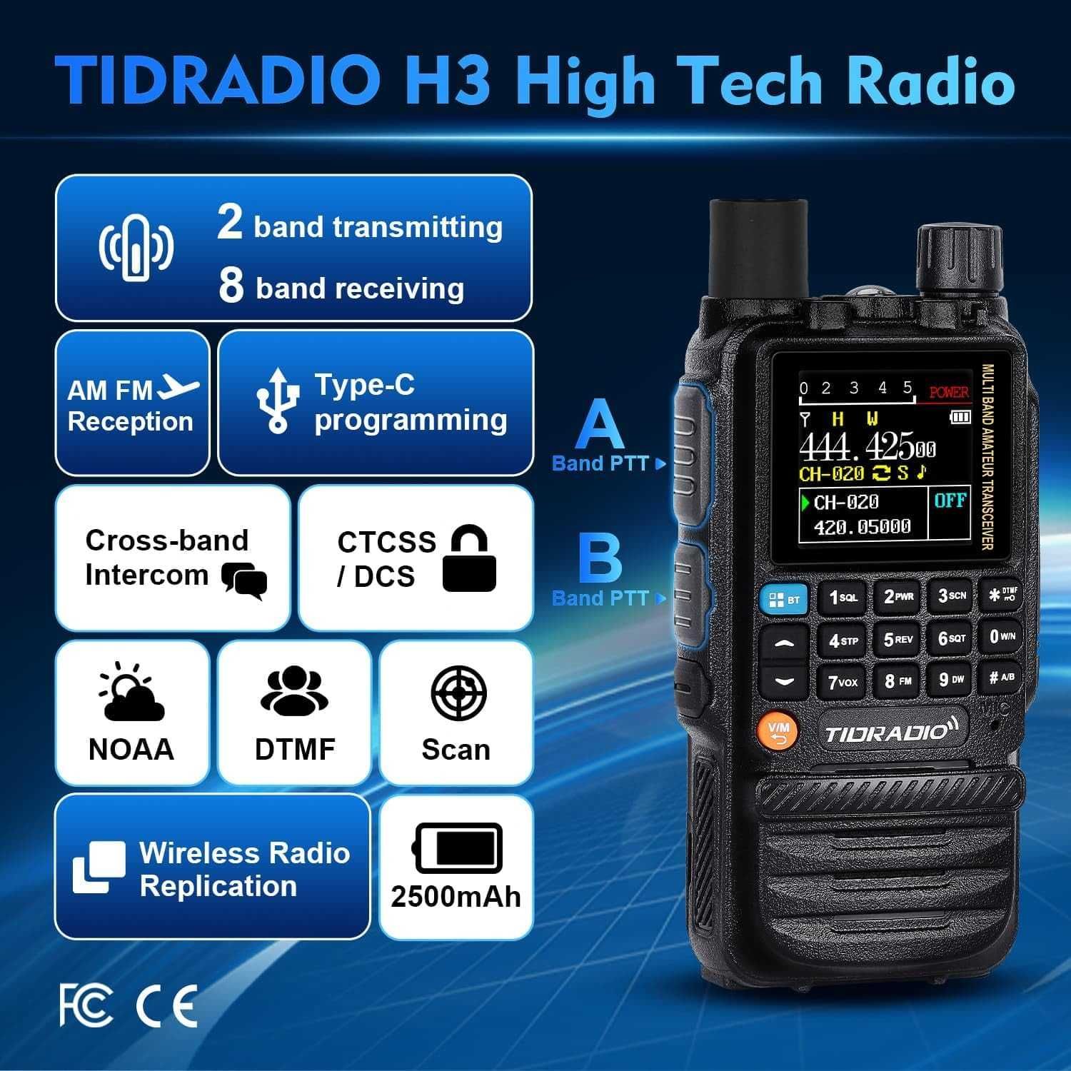 радиостанция TIDRADIO TD-H3 трансивер H3