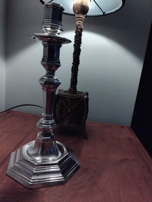 Castiçal christofle banho de prata