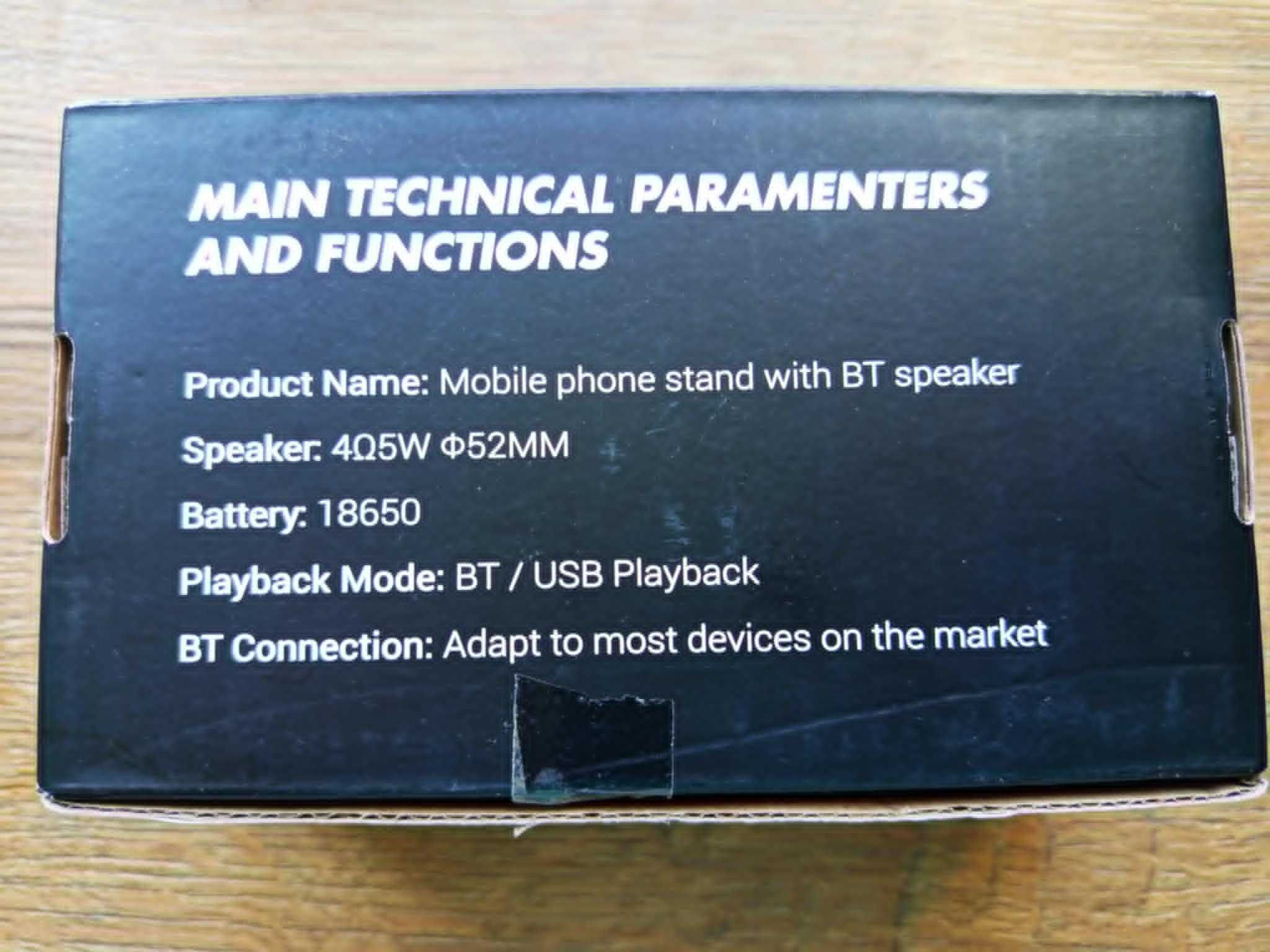 Podstawka na telefon z głośnikiem bluetooth 5.1