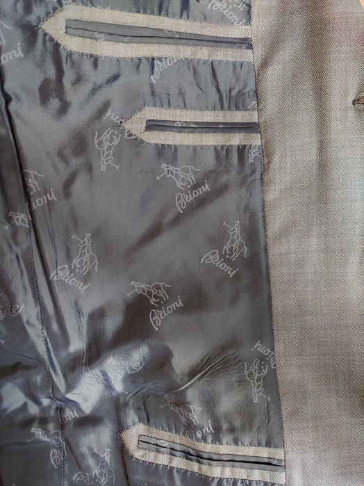 Brioni костюм классический мужской ручной работы (Светло-серый) 3
