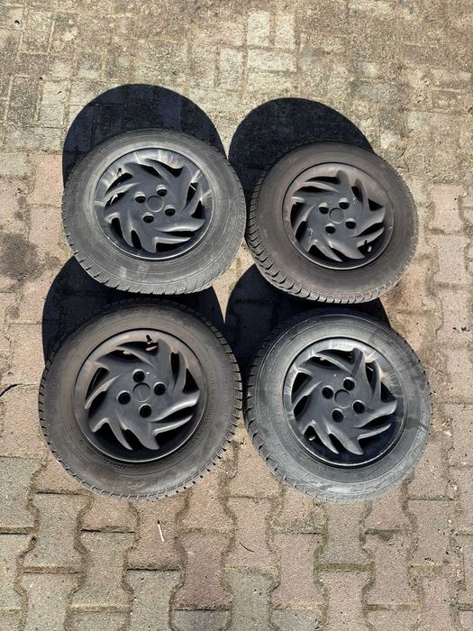 Koła Fiat Panda 4x98 58.1 155/80/r13 Opony Zimowe prawie jak nowe