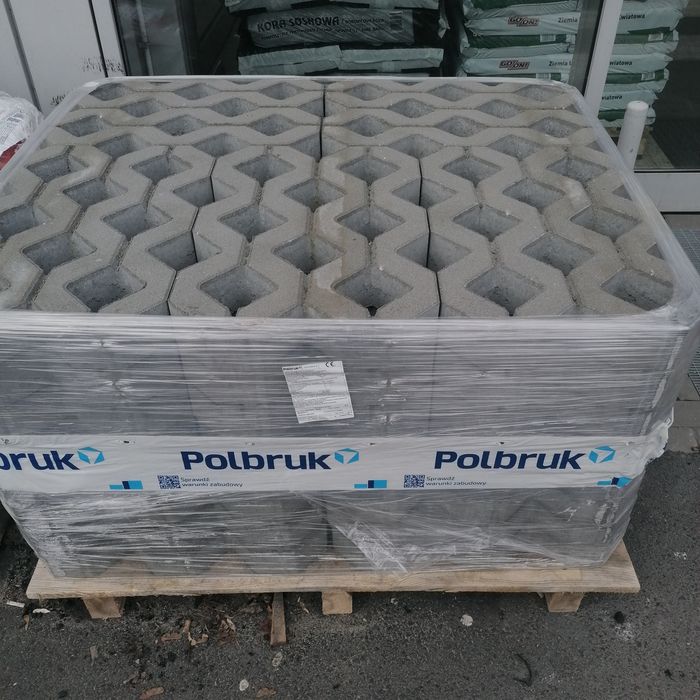 Płyta ażurowa Meba 60x40 8 cm szara