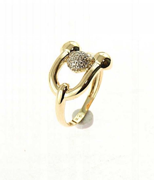 ZŁOTY Pierścionek Kulka ZŁOTO p.585 r.23 CUDO