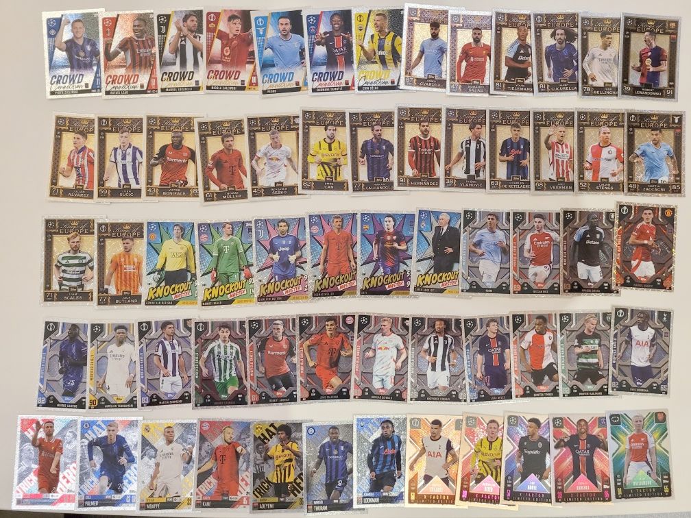 Lote Cartas Match Attax Extra 24/25