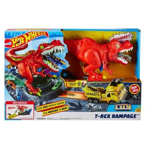 Pista Hot Wheels City T-rex Demolidor Mattel Gfh88