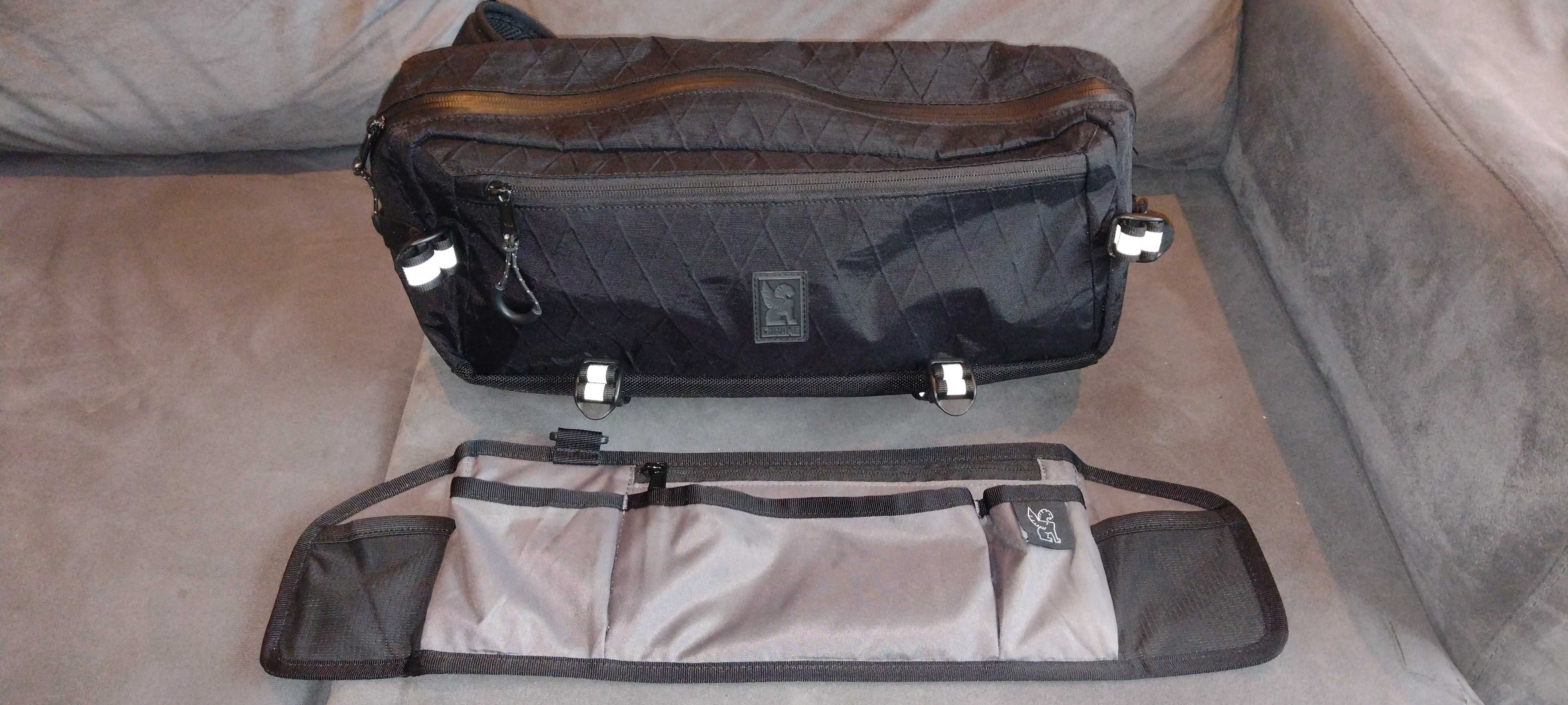 Bolsa Mochila Chrome Industries Kadet Sling Bag 9L Xpac BLCKCHRM 22x