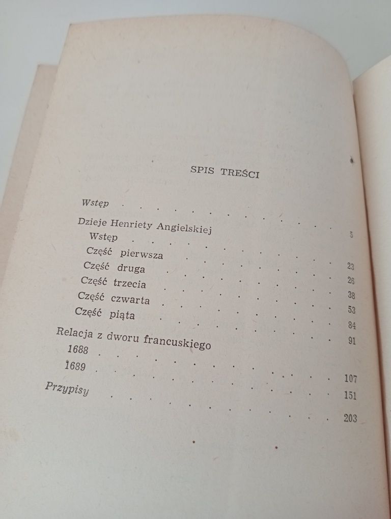 Dzieje Henriety Angielskiej. Relacja z dworu francuskiego z lat 1688 i