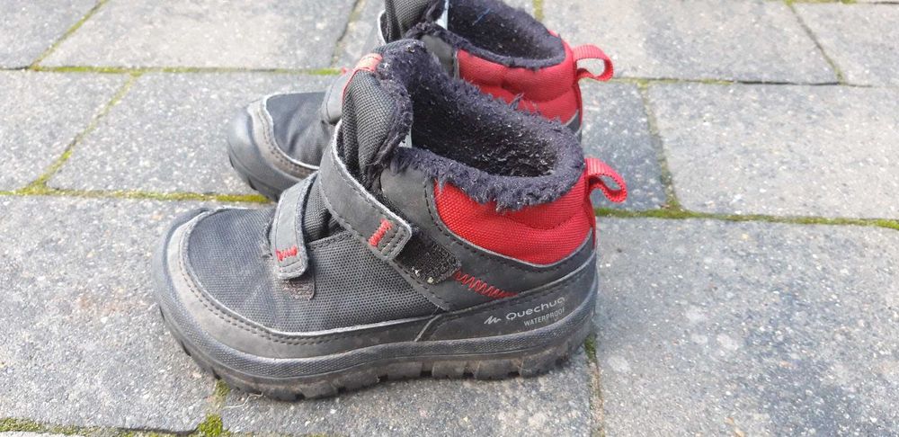 2 PARY zimowe buty decathlon quechua r. 25 i r. 27 15,5cm