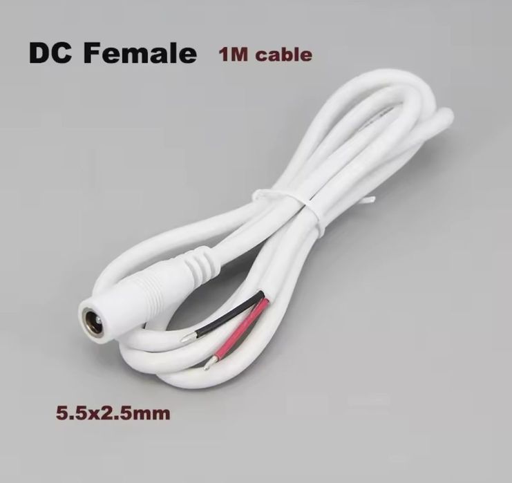 Провід з гніздом 5,5х2,5 мм