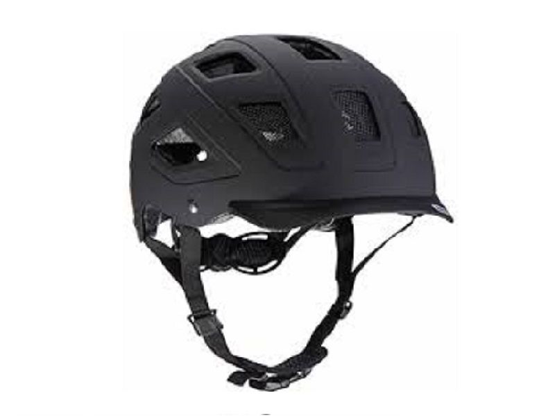 Велосипедный шлем Abus HYBAN, черный бархат, М (52-58 см)
