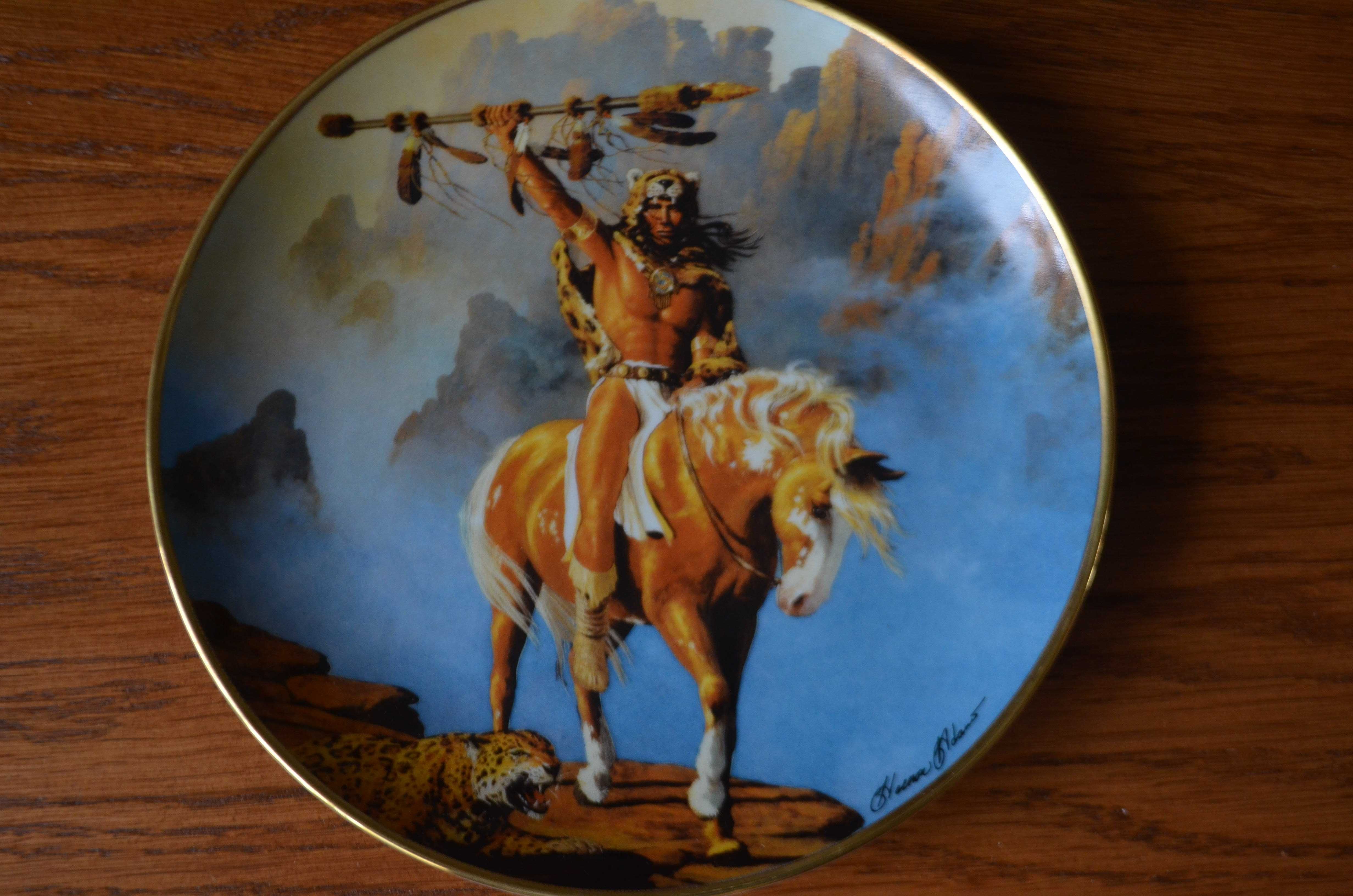 patera talerz Indianin Western Museum Franklin Mint