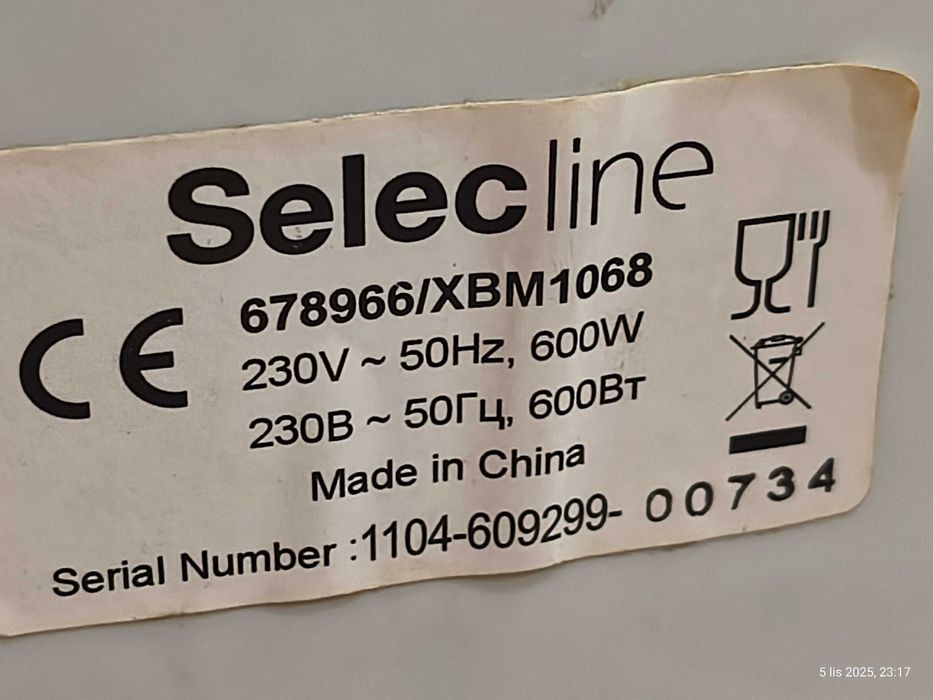 Wypiekacz do chleba Selecline xbm 680