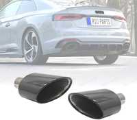 PONTEIRAS DE ESCAPE PARA AUDI A4 16-19 LOOK RS4 PRETO