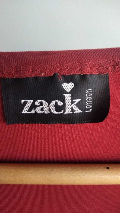 Top vermelho vinho de manga comprida (Zack)