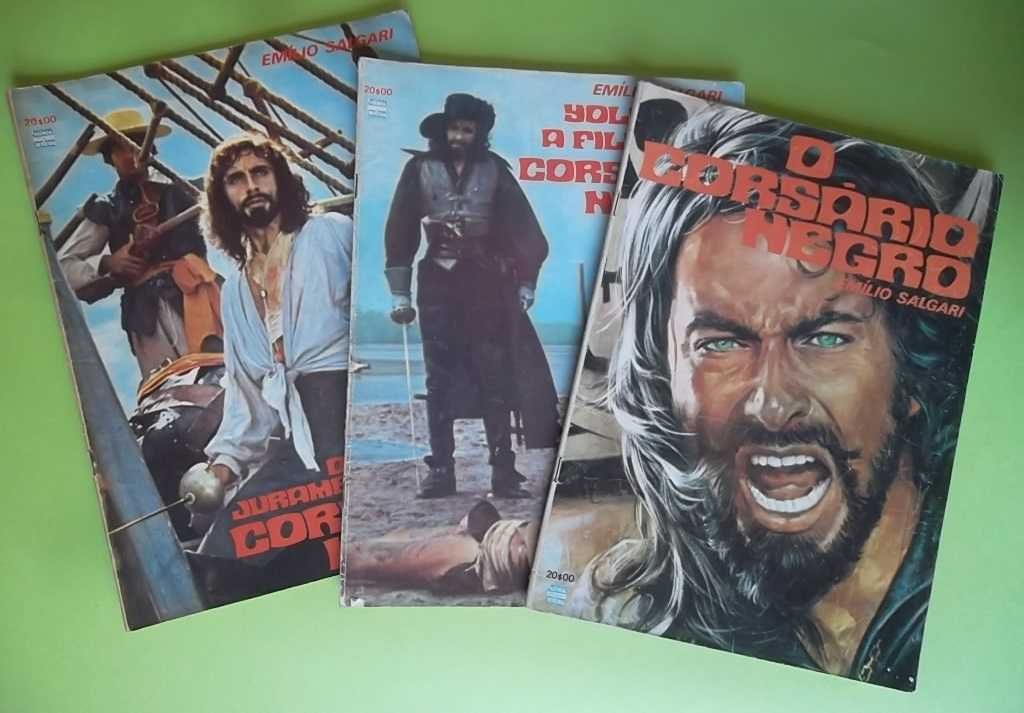 O CORSÁRIO NEGRO - COL. COMPLETA 3 VOLUMES A.P.R. (1978)