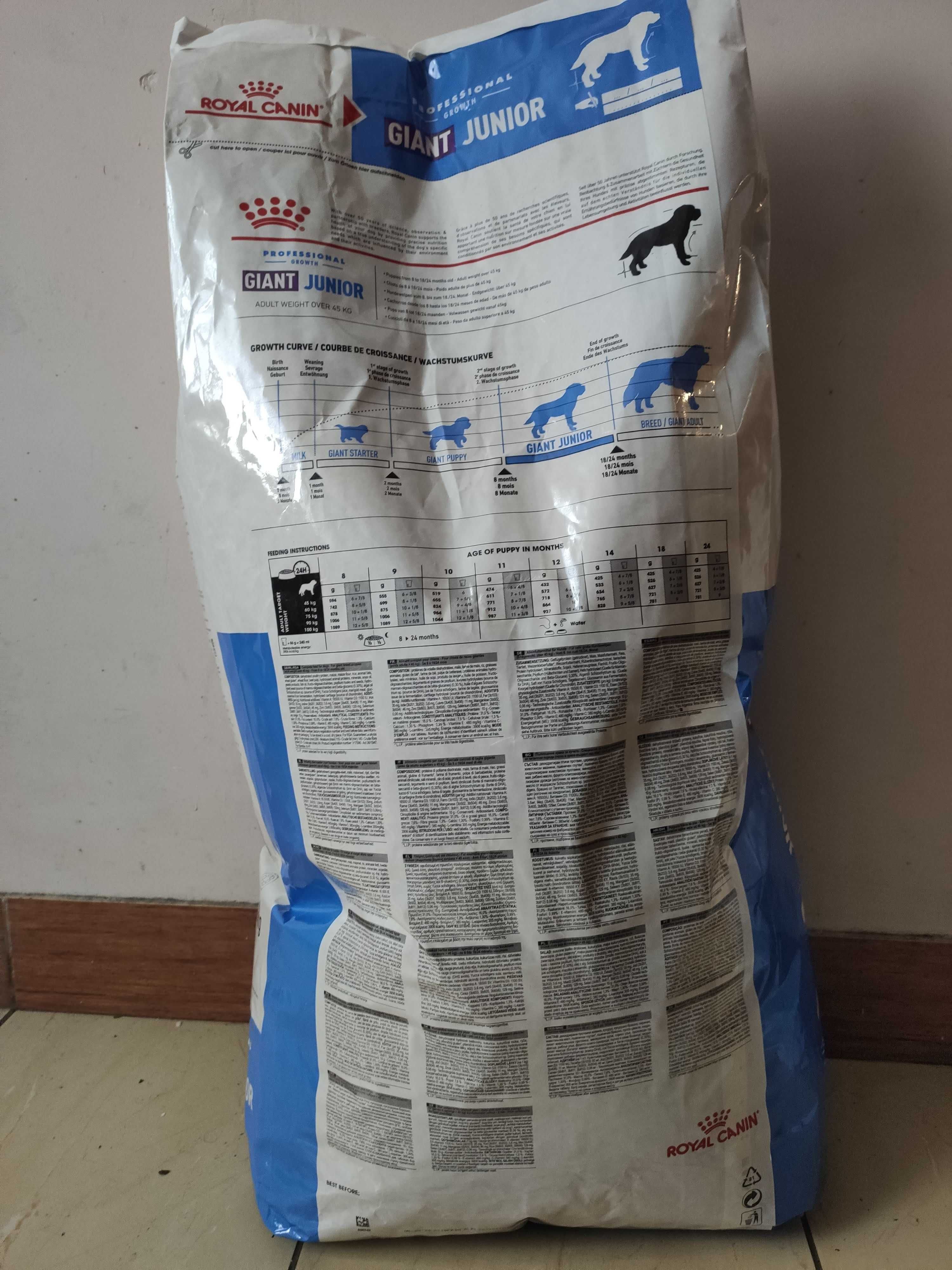 корм для собак Royal canin: Mini puppy - 17кг, Giant Junior, - 17кг
