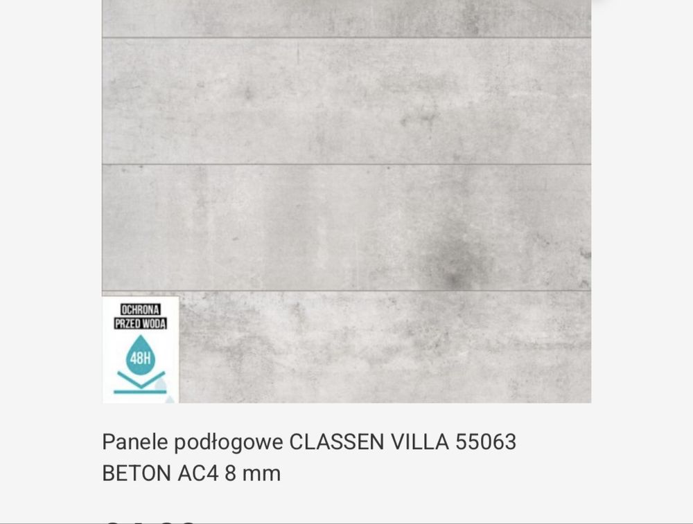 Panele podłogowe CLASSEN BETON 8 mm 26m2