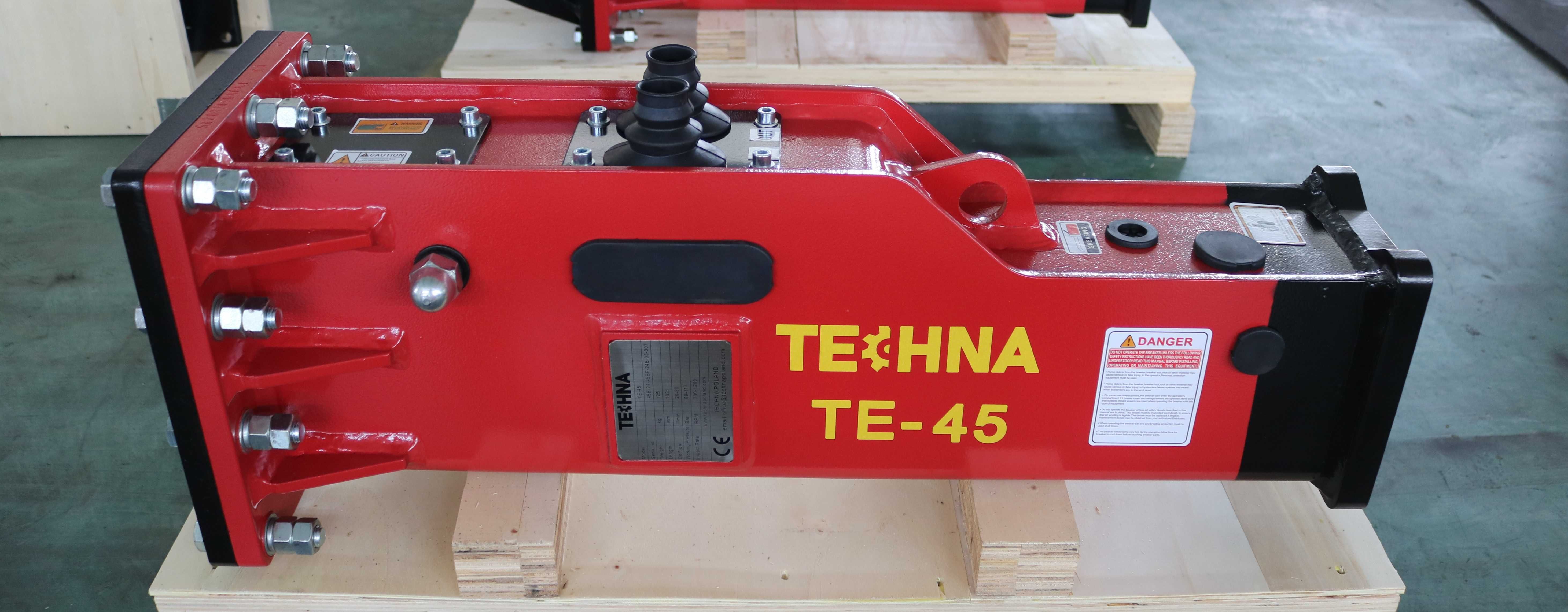 Młot hydrauliczny MINIkoparka 1.2-3.0 ton Techna TE-45 125 kg Jcb CAT
