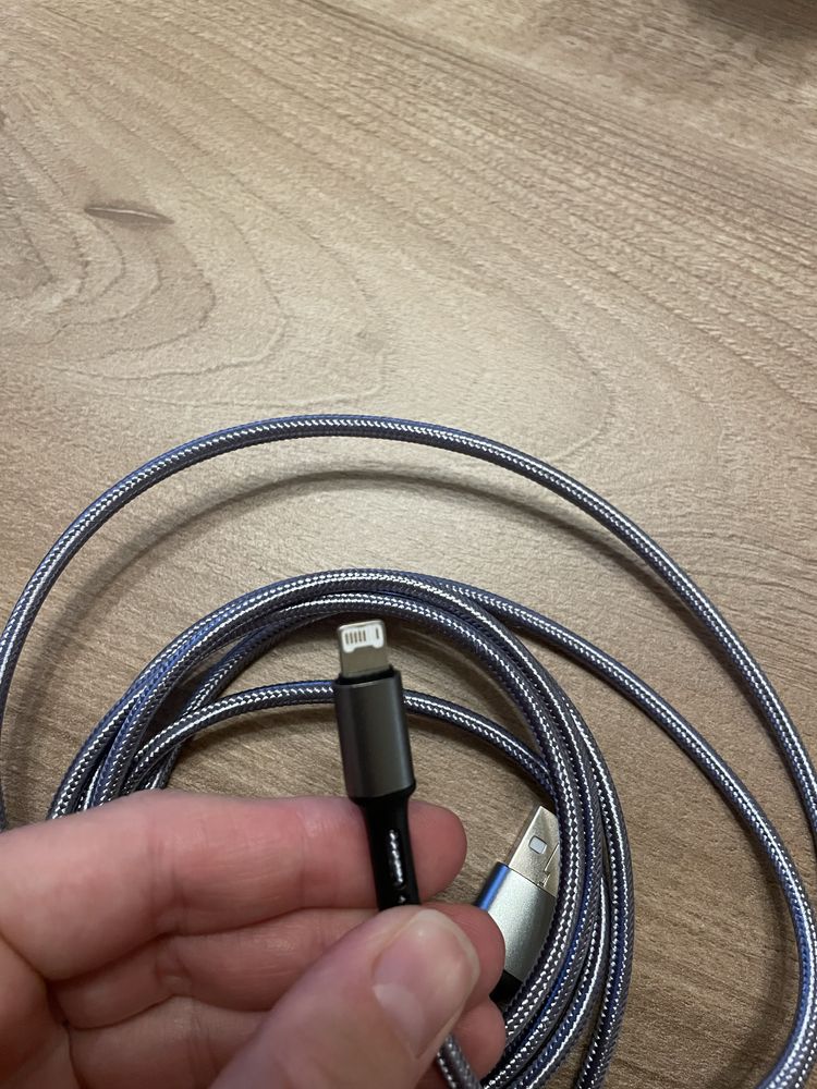 USB-C/Lightning шнур 3 метри зарядне iPhone 11,12,13,14