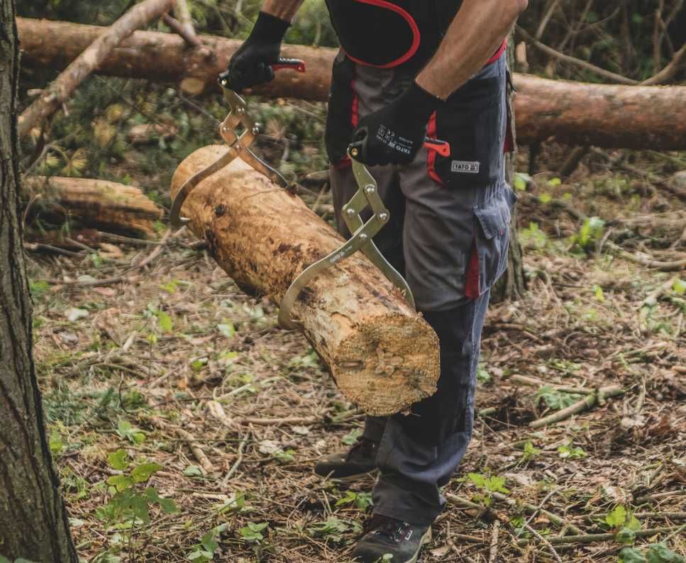 Profesjonalne Kleszcze Do Przenoszenia Drewna Stalowe 450mm WYPRZEDAŻ
