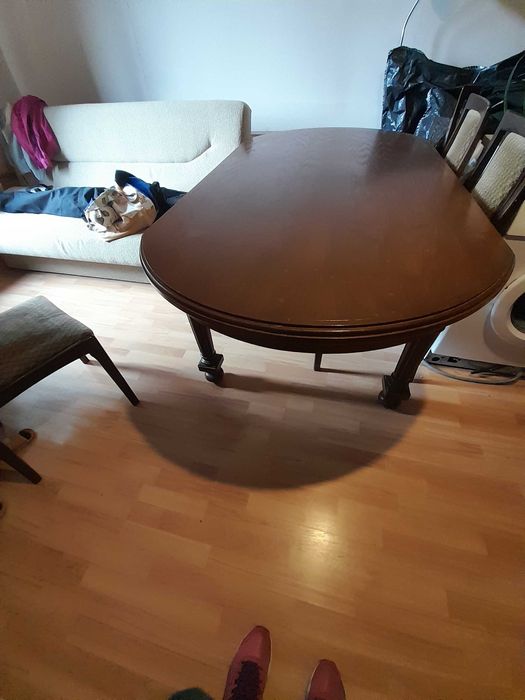 Ciężki solidny Stół dębowy