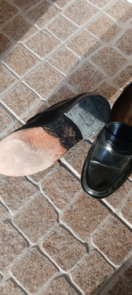 Sapatos em pele genuina de homem