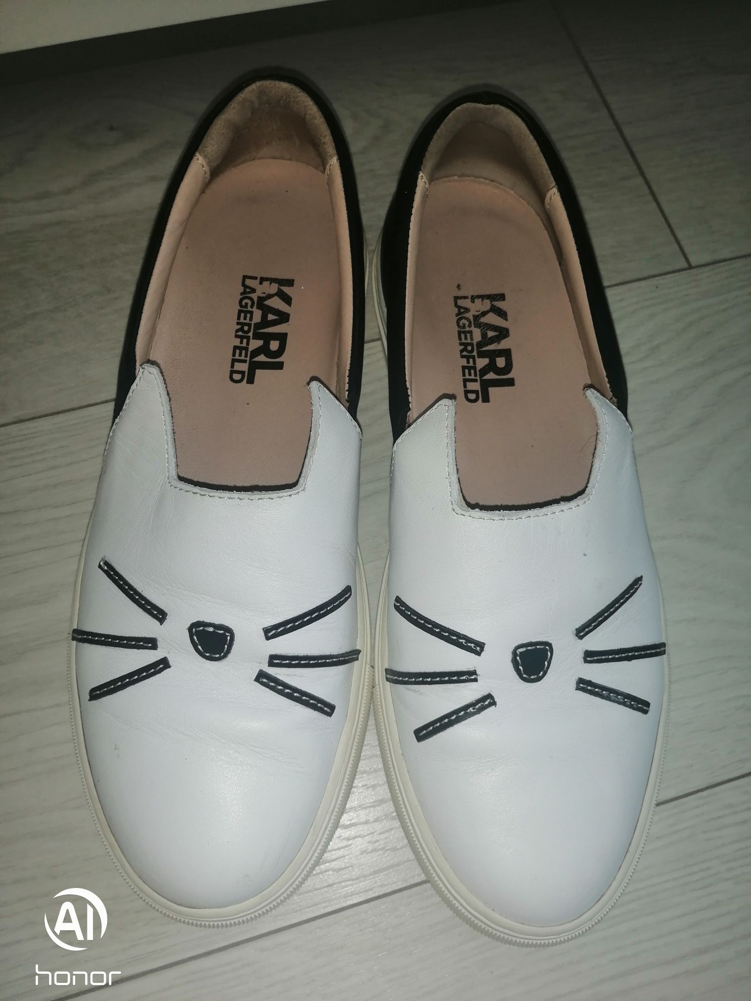 Karl Lagerfeld 38 Slip on tenisówki koty