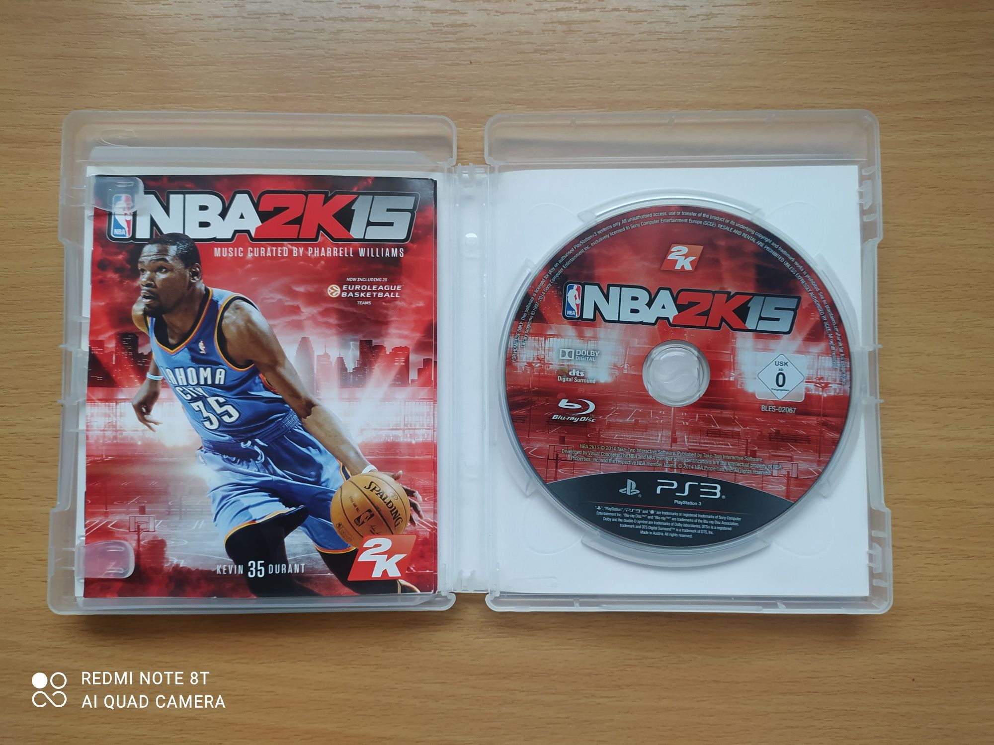 NBA2 K 15 na PS3, stan bdb, możliwa wysyłka