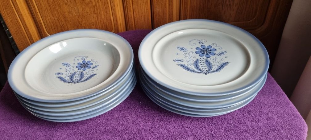 Talerze Porcelit Pruszków nostalgia PRL