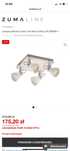 Lampa sufitowa + kinkiet Rava