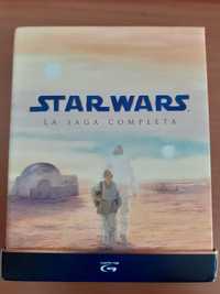 Star Wars Blu-Ray - Coleção (Eps. 1-6 + extras) - 9 discos