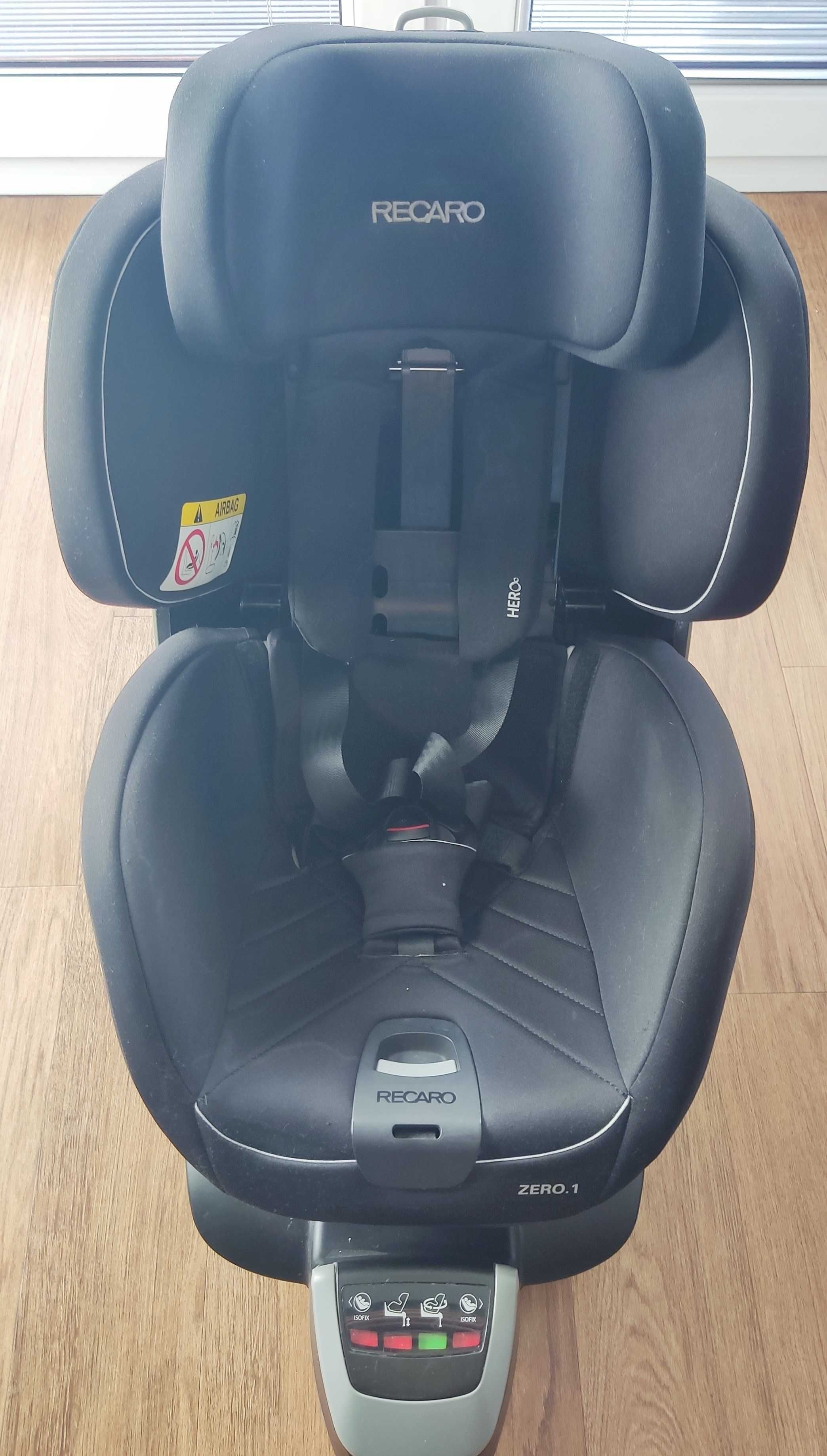 Fotelik RECARO Zero.1 Racing Red fotelik samochodowy obrotowy < 105cm