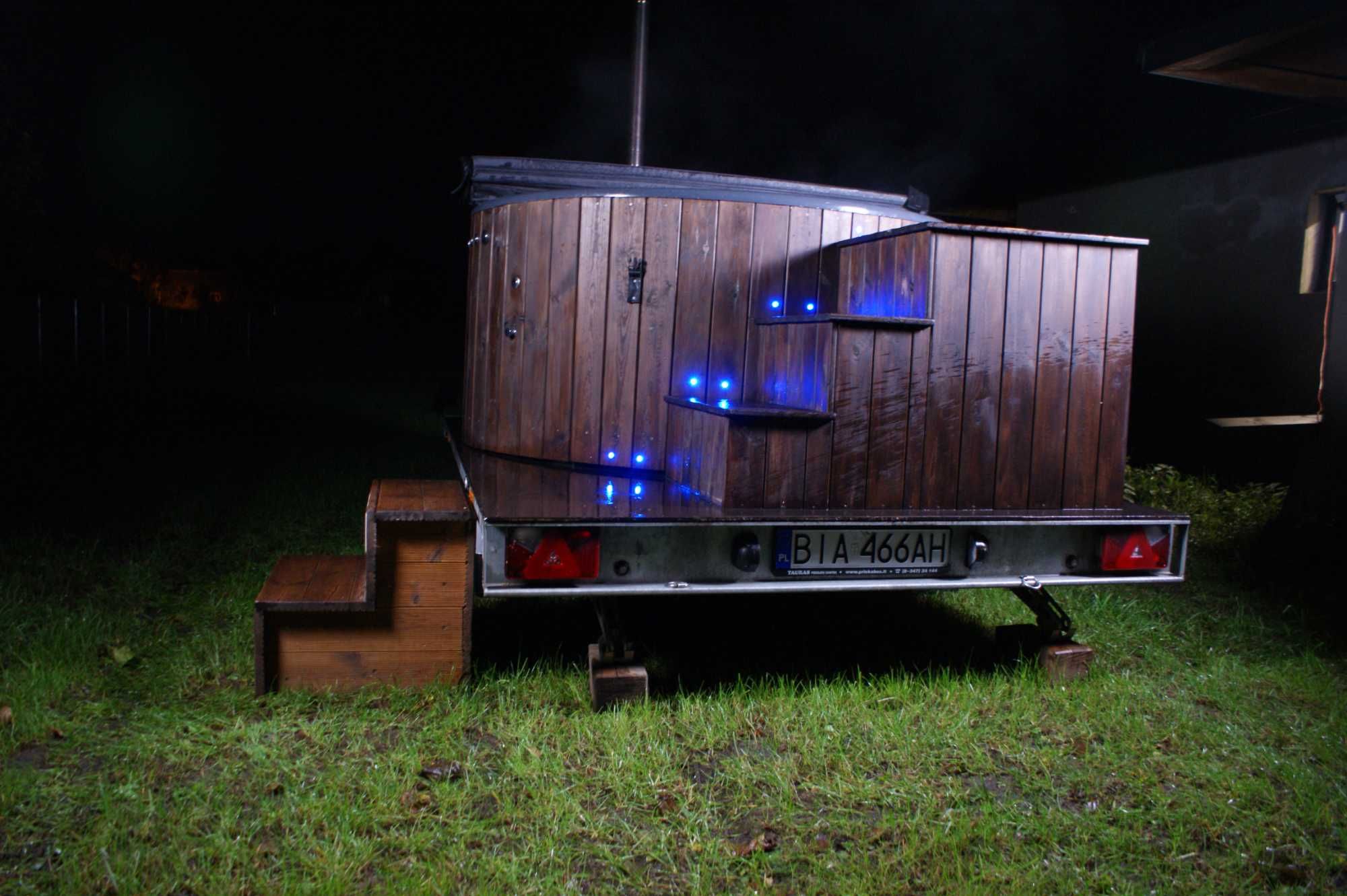 Mobilna balia jacuzzi z hydromasażem bania spa ogrodowe mobilnespa