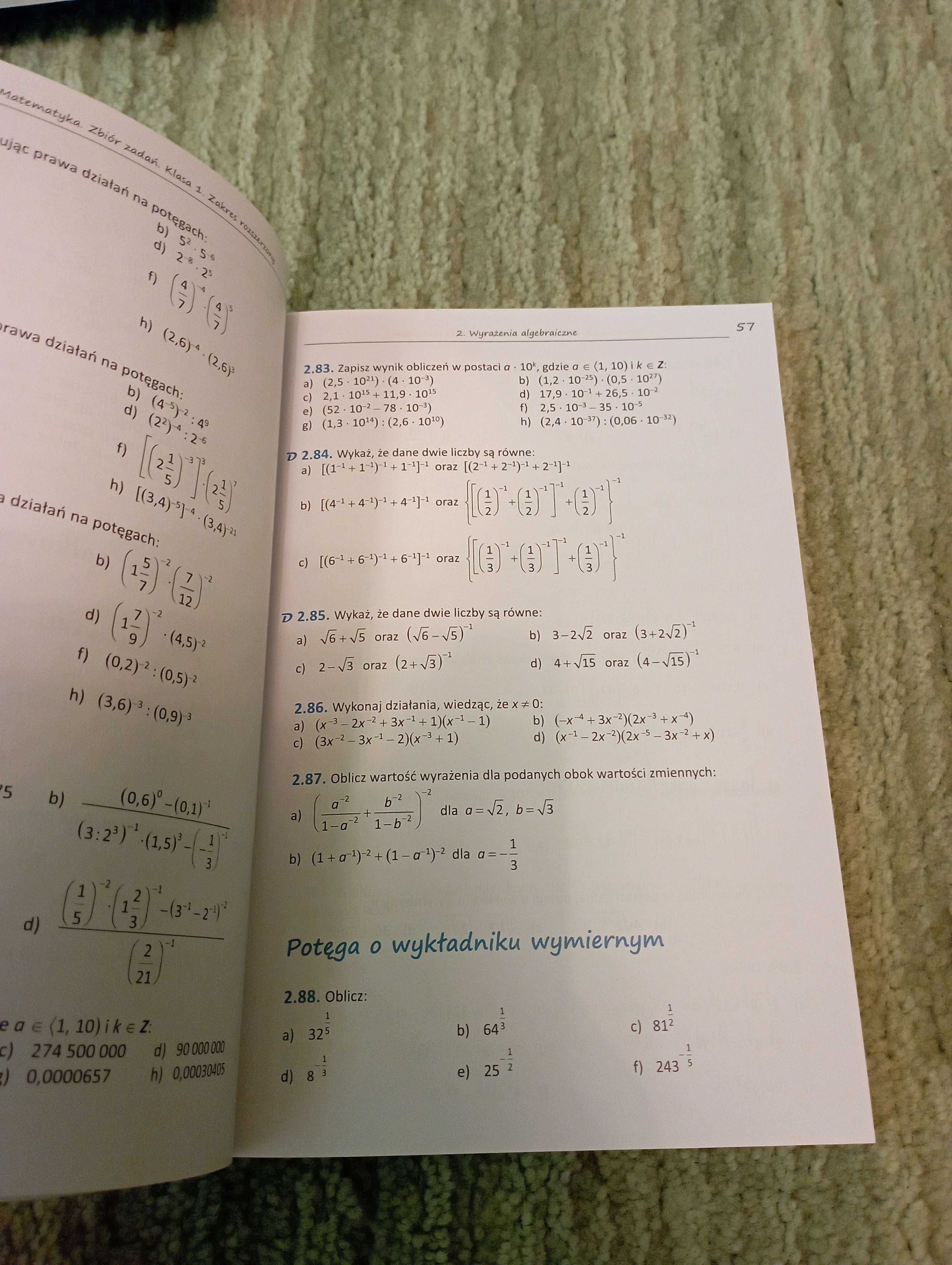 Matematyka. Zbiór zadań, klasa 1 liceum zakres rozszerzony Pazdro