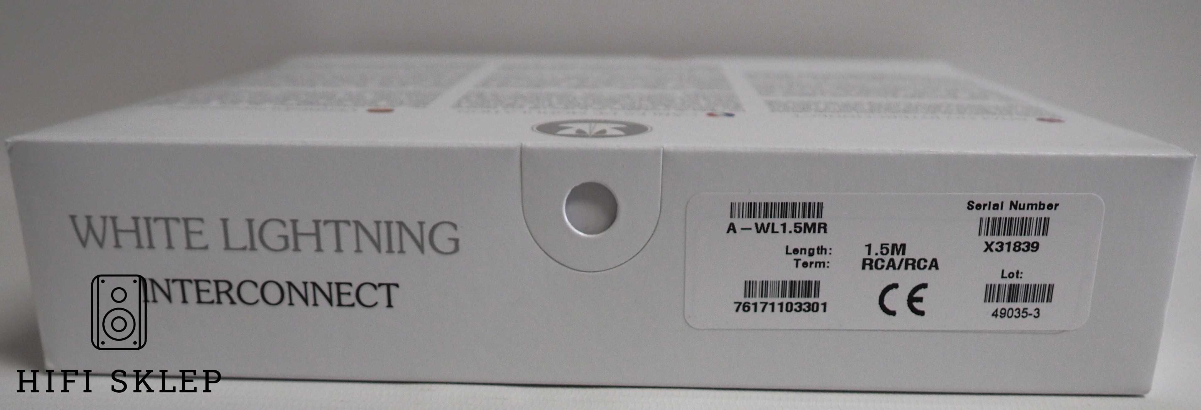 Nordost White Lightning Interconnect RCA - 1,5m / WYPRZEDAŻ !!!