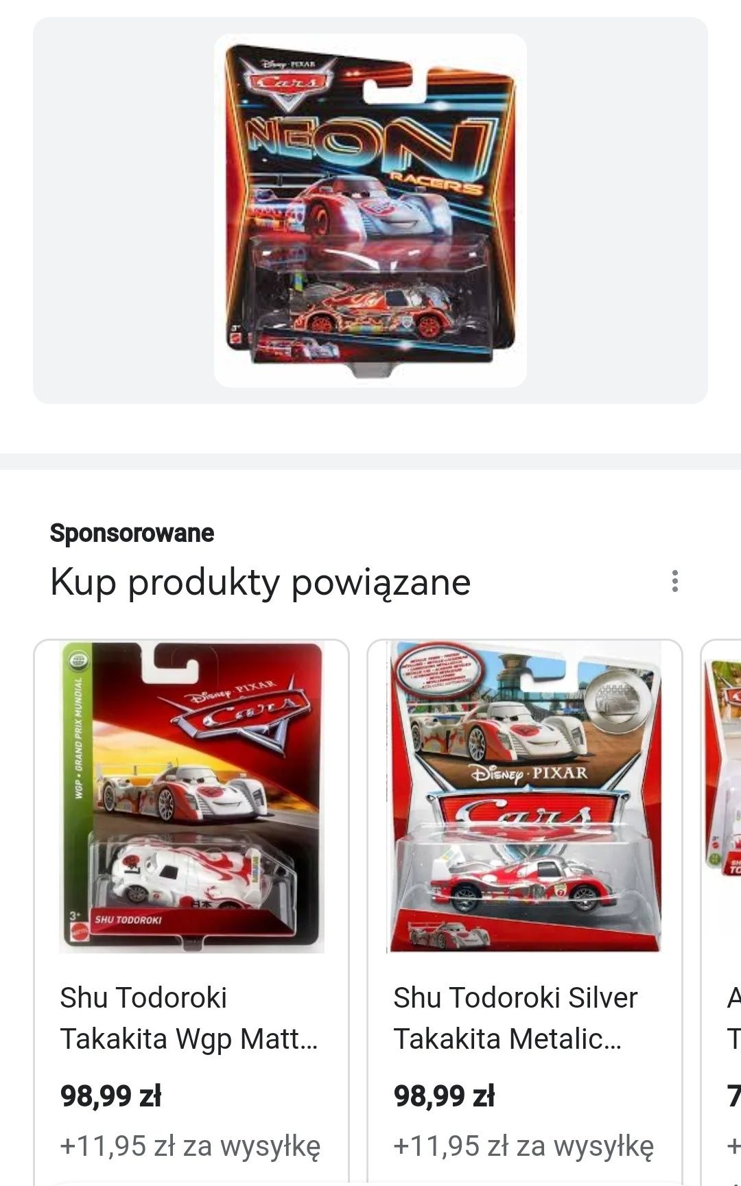 3 sztuki Autko z bajki MaQuinn metalowe, karetka i Mini Car zestaw