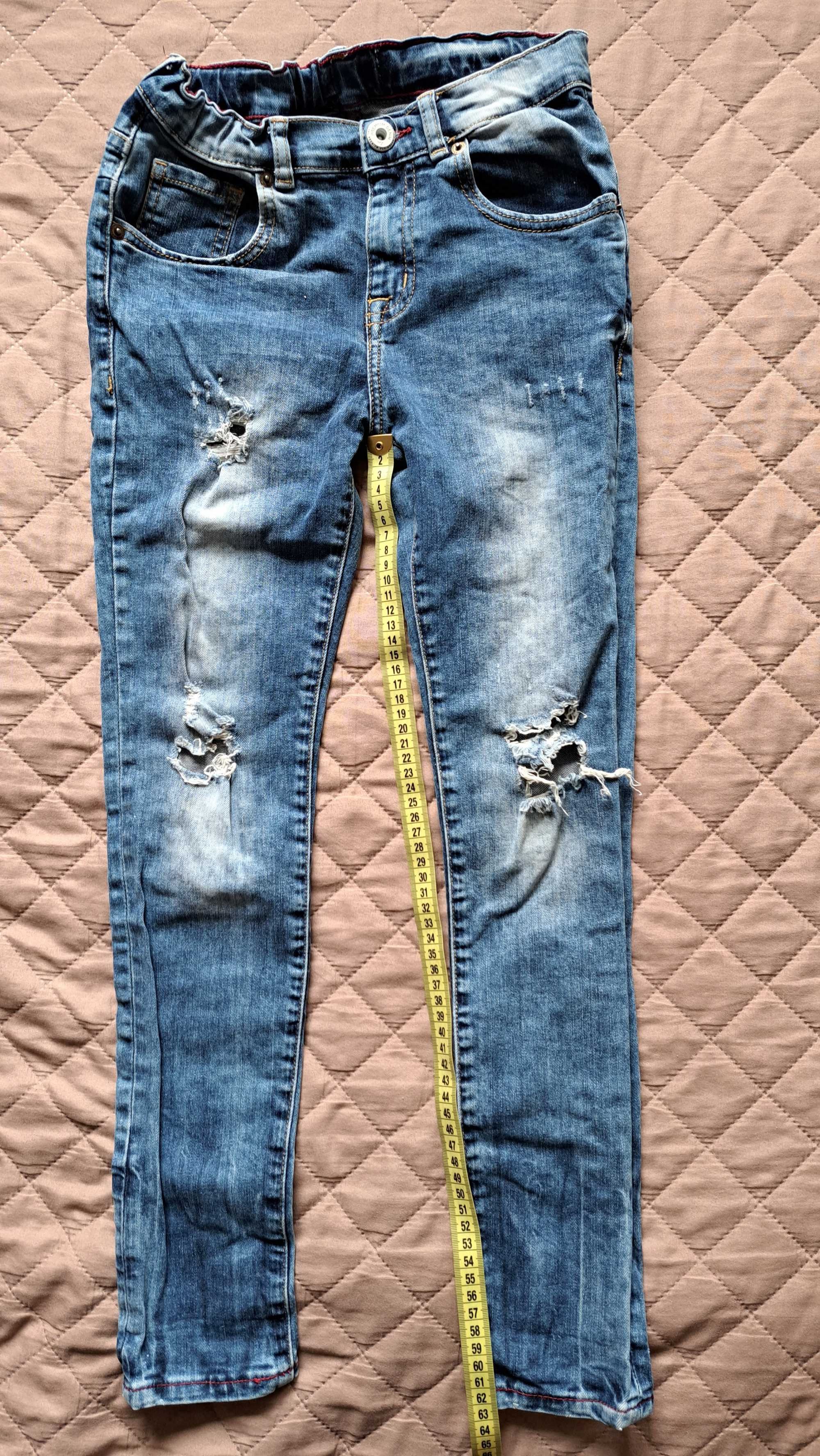 Spodnie jeans chłopiec 140