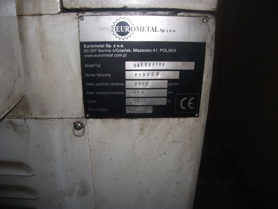 tokarka do metalu D460x1500