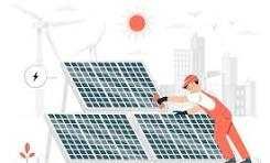 Lavagem de paneis solares